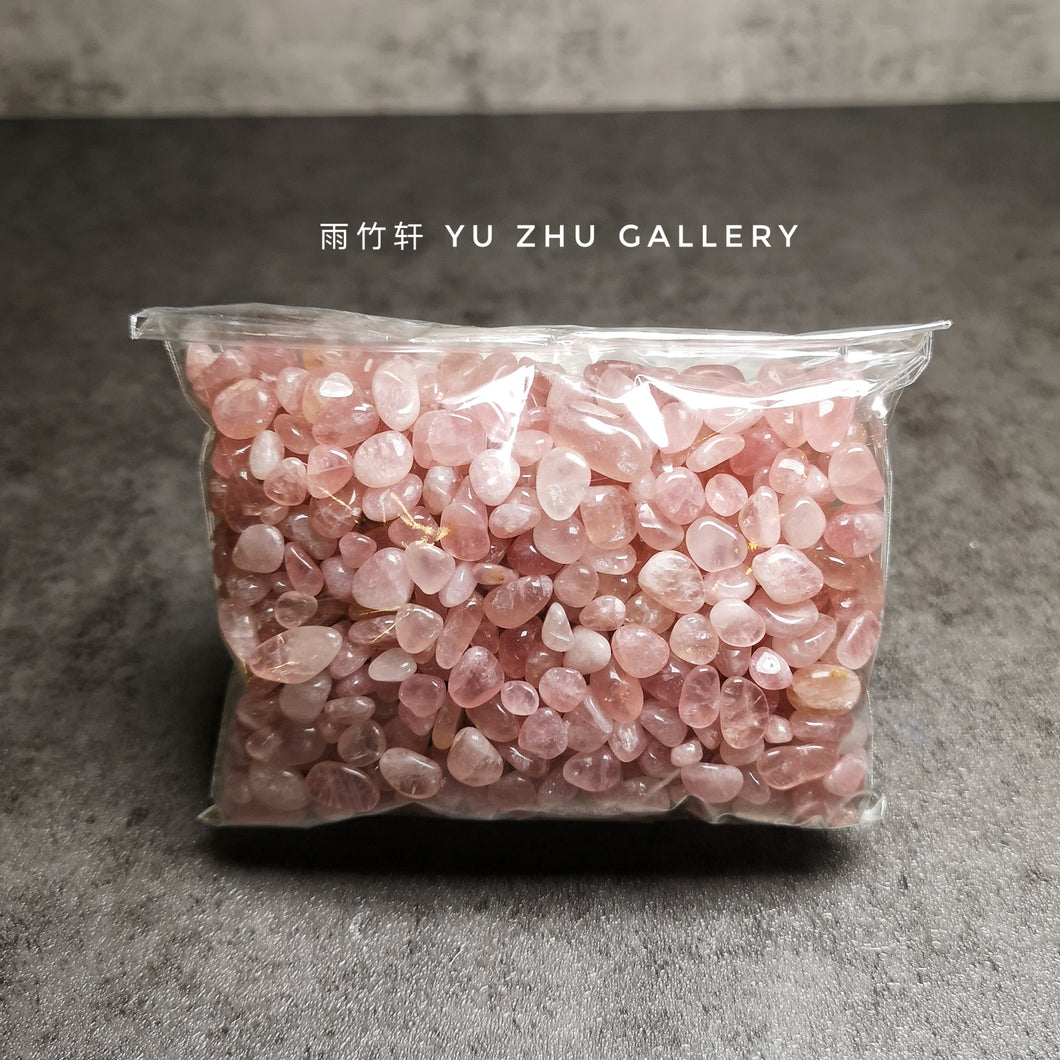 Rose Quartz Chips Polished/Tumbled Stone/Pack 200grams
