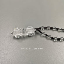 将图片加载到图库查看器，Clear Quartz Necklace-Vajra (adjustable necklace)
