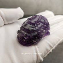 Load image into Gallery viewer, Amethyst Pi Xiu(Pi Yao) Carving 55mm*35mm*25mm
