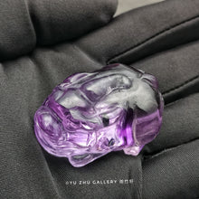 Load image into Gallery viewer, Amethyst Pi Xiu (Pi Yao) Carving 41mm*28mm*18mm
